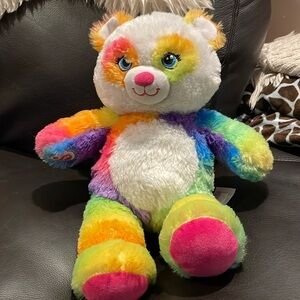 BUILD A BEAR WORKSHOP | Rainbow| 16” |Panda Bear |Colorful Teddy